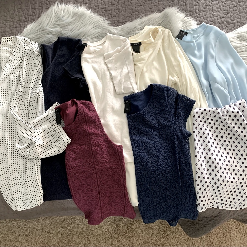 Ann Taylor blouse bundle! 8 total!